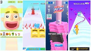 Sandwich Runner vs Long Man vs Helix Stack Jump vs Count Master