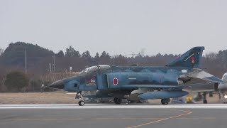✈[4K] 501SQ RF-4E/EJ & T-4 3rd 離陸(百里基地/茨城空港)
