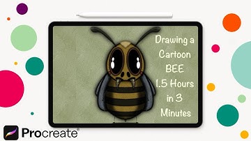 Cartoon Bee Character Design 🐝 | VAMBEE – Procreate Timelapse Drawing @Procreate