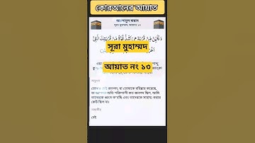 সূরা মুহাম্মদ। আয়াত নং ১৩ Surah Muhammad - কোরআন তেলাওয়াত سورة محمد Islamic video   গজল  waz  read