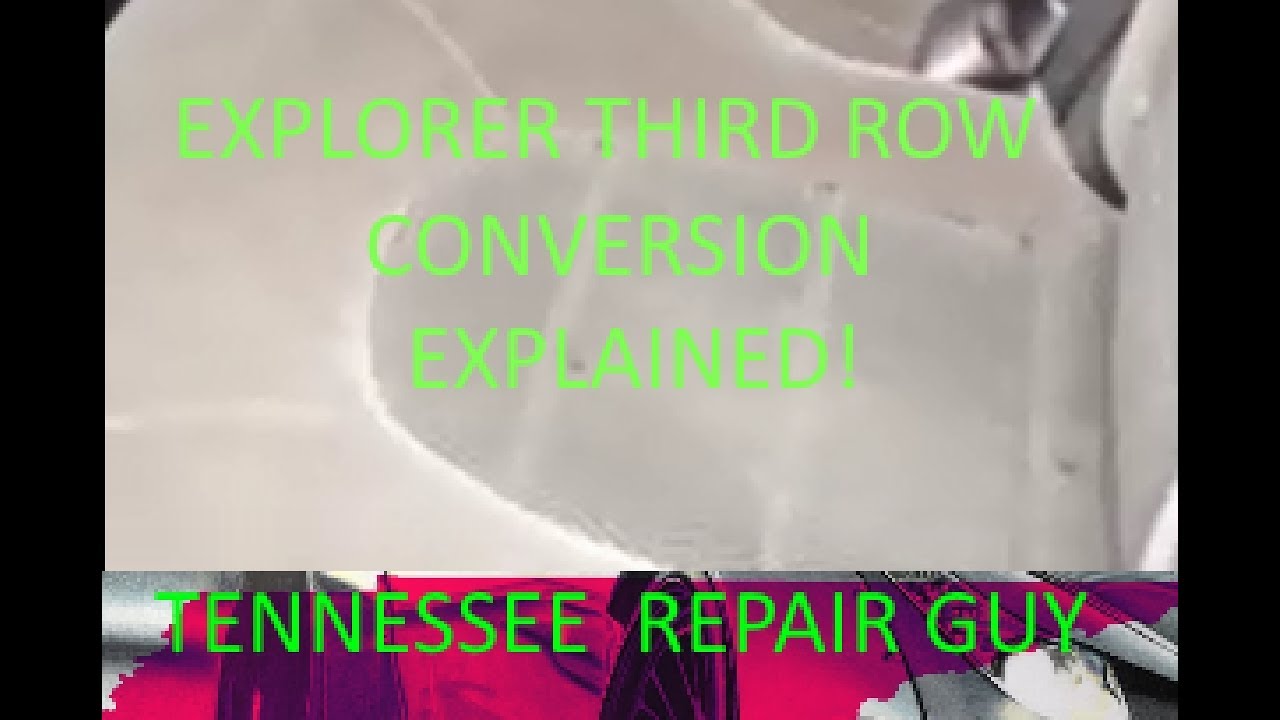 How to do a 3rd row conversion in an Explorer - YouTube