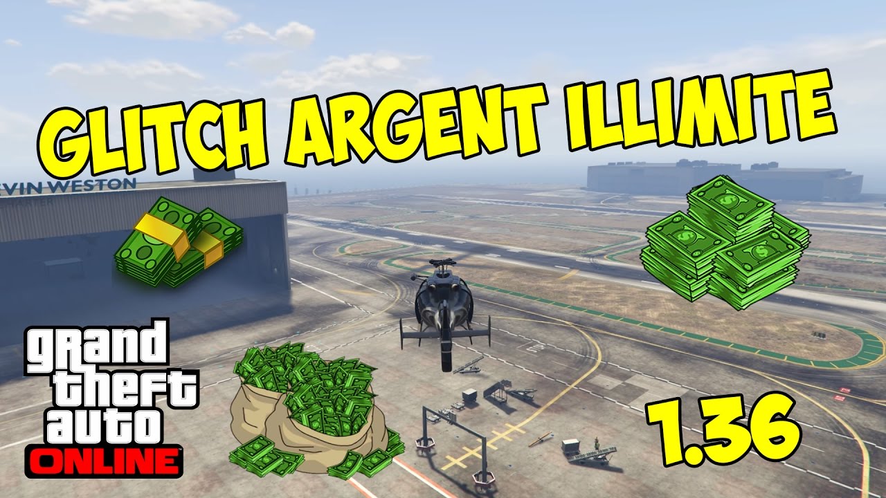GTA V ONLINE GLITCH ARGENT ILLIMITE VERSION 1.36 YouTube