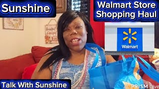  Vlog 🔴Sunday Walmart Store Shopping Haul And Talk With Sunshine At Home Postive Vibes Lets Go. 
