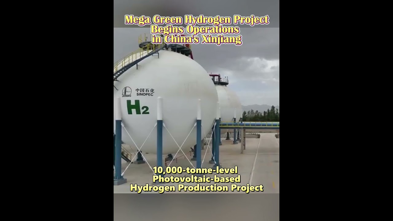 Mega Green Hydrogen Project Begins Operations in China's Xinjiang #china#technology#hydrogen#project