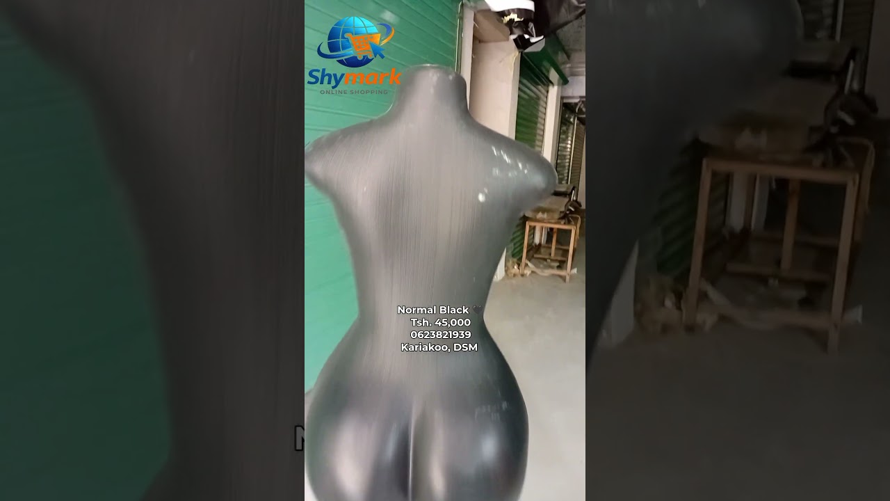 Mdoli Wa Kike Full Bila Kichwa (Black Mannequin)