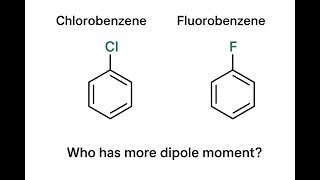 Dipole moment of ChloroBenzene &amp; FlouroBenzene