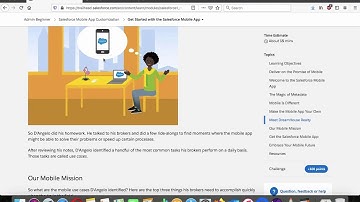 Salesforce Mobile App Customization -  Get Started with the Salesforce Mobile App