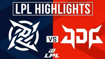 NIP vs JDG Highlights ALL GAMES | LPL 2025 Split 2 | Ninjas in Pyjamas vs JD Gaming