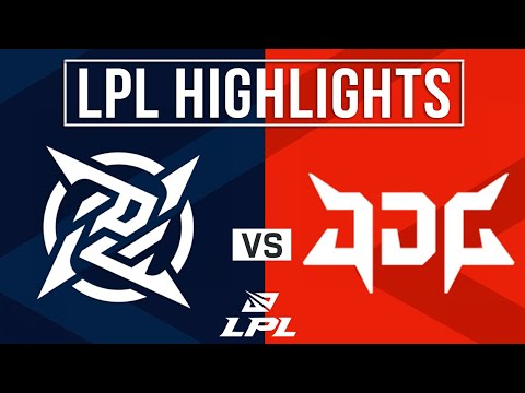 NIP vs JDG Highlights ALL GAMES | LPL 2025 Split 2 | Ninjas in Pyjamas vs JD Gaming