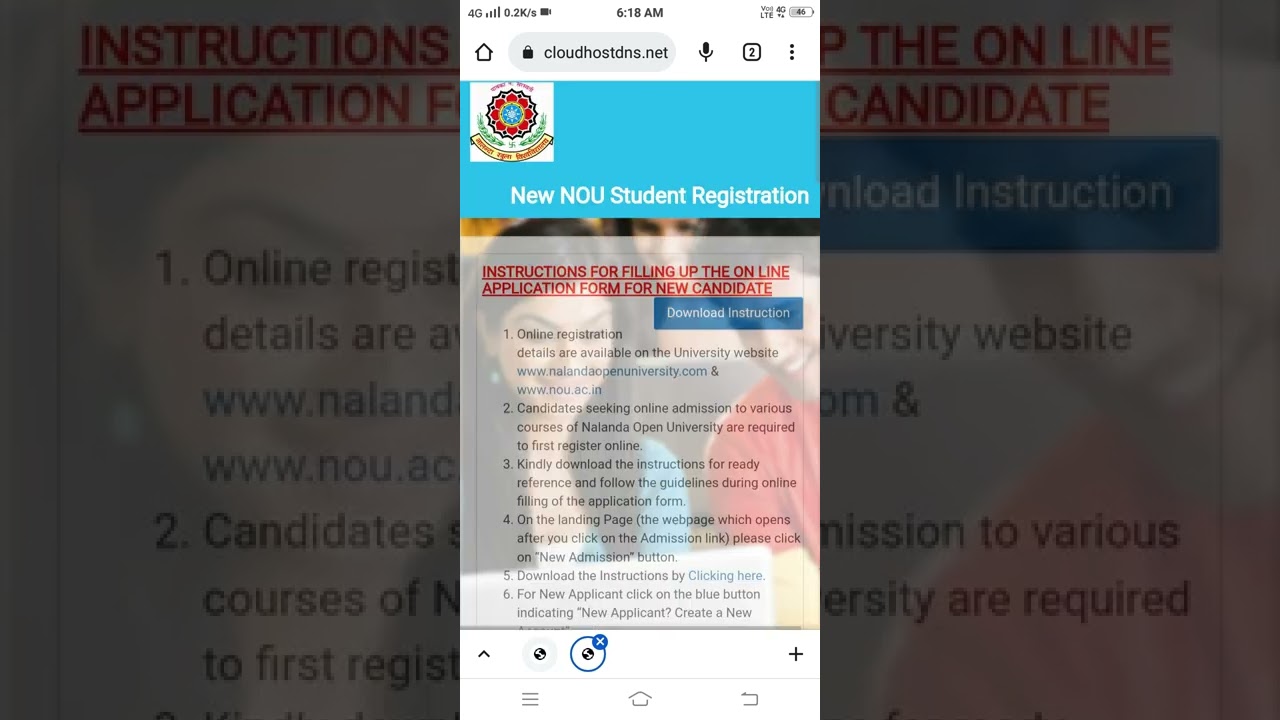 NALANDA OPEN UNIVERSITY ADMISSION SESSON-2022-23