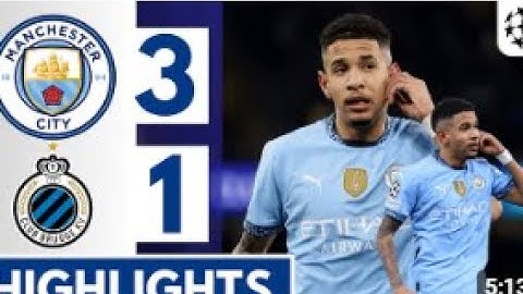 HIGHLIGHTS! City fightback secures place in Champions League play-offs | Man City 3-1 Club Brugge