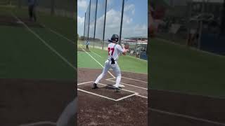 Single up the middle #baseballhit #hit #highlights #sports