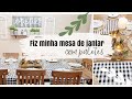 Como fazer uma mesa de jantar/ madeira de paletes/ Minha sala de jantar estilo farm house