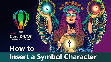 CorelDraw 2020 How to insert symbol character
