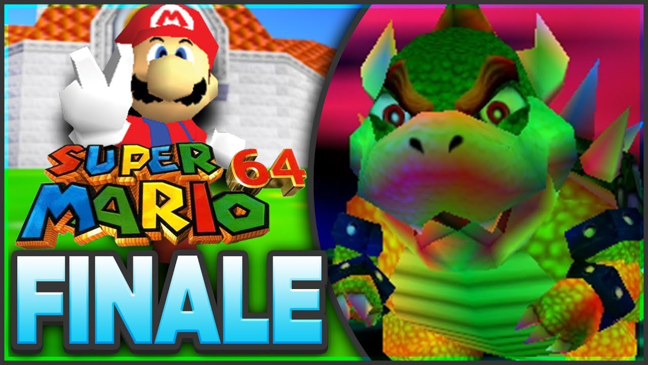 FINAL BOSS BOWSER! | Super Mario 64 - 100% Walkthrough [FINALE Episode 10 🔴LIVE] - YouTube