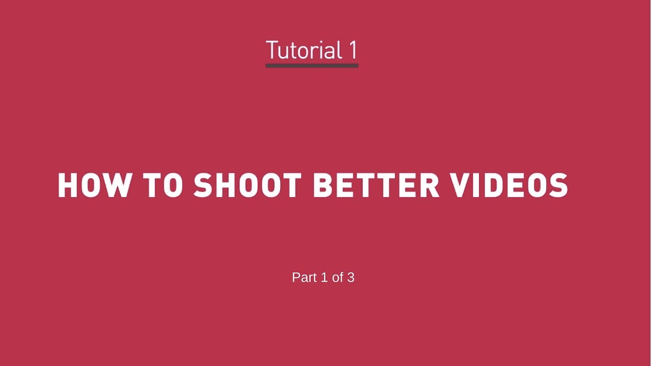 Video tutorial Part 1 - YouTube