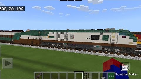 Minecraft Amtrak Cascades showcase.  Interior and Exterior