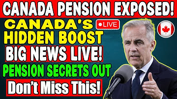 💥 “LIVE: Canada Pension Secrets REVEALED — Massive 2025 Changes Every Senior Must Know!”