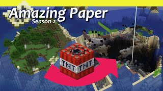 They blew up my whole island with TNT! | Minecraft Survival SMP | Amazing Paper 41