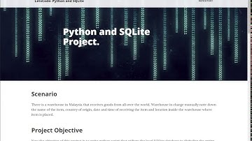 Python and SQLite Inventory management Project for letscode.xyz