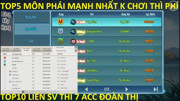 VLTK Mobile | Top 5 Môn Phái Mạnh Nhất Trong Phiên Bản Thiên Long Đoàn Thị | Sin RG