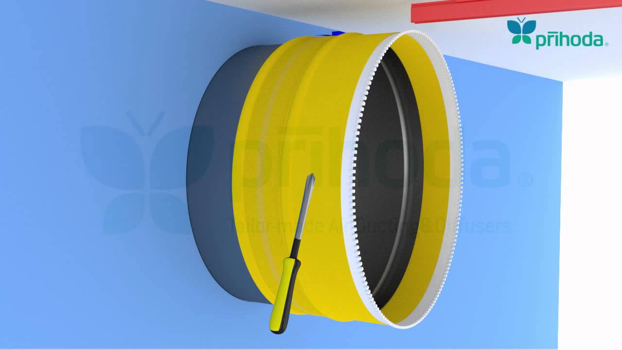 Fabric duct Mounting instruction Installation 3ACL PRIHODA YouTube