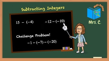 Subtracting Integers|Using the Additive Inverse|Math Defined with Mrs. C