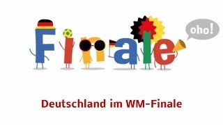 Deutschland im WM Finale Fußball WM 2014 Oho (Google-Doodle)