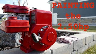 2.50hp Briggs and Stratton engine REBUILD pt. 2! || Painting