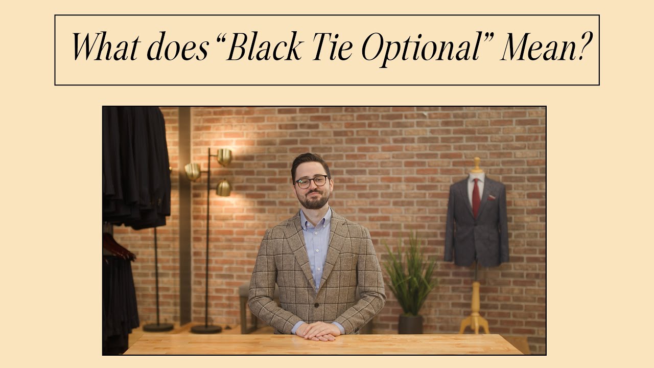 Black Tie Optional For Men: What does it REALLY mean?!  Black Lapel