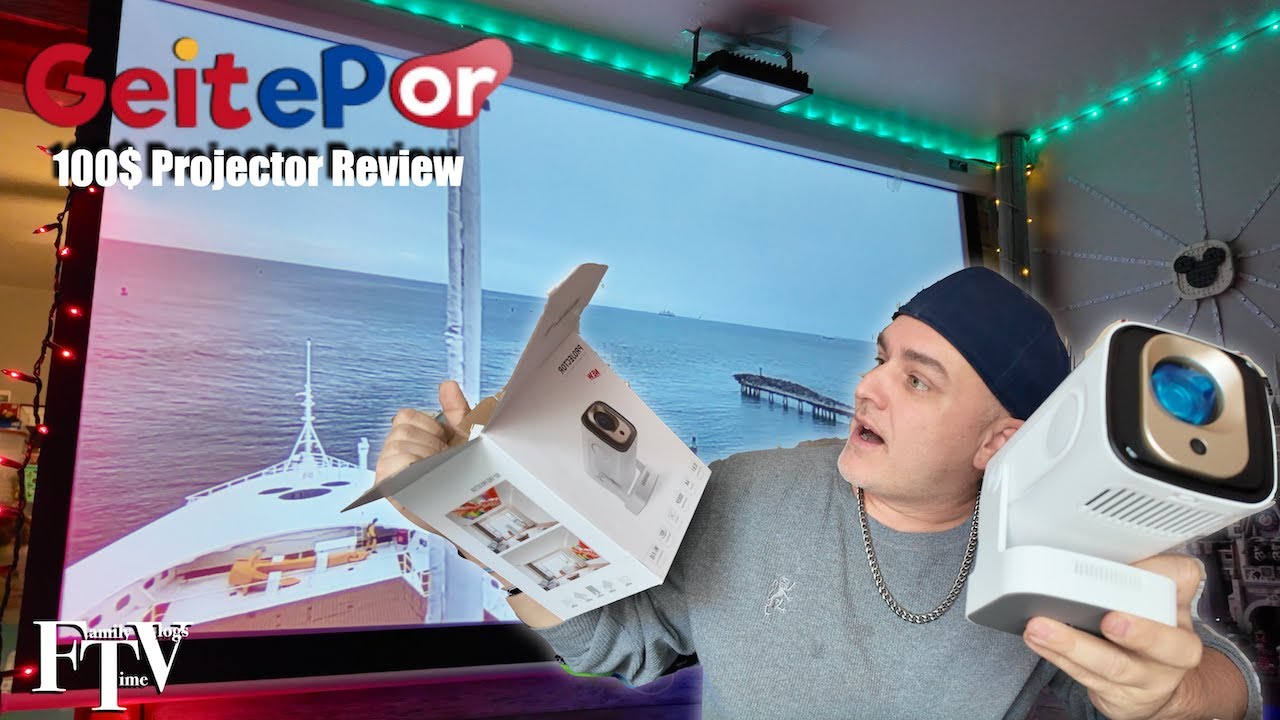 Обзор нового проектора Geitepor за $100. Изображение и качество по выгодной цене!