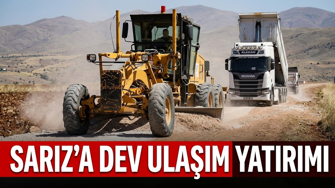 Kayseri Büyükşehir’den Sarız’a Ulaşım Yatırımı