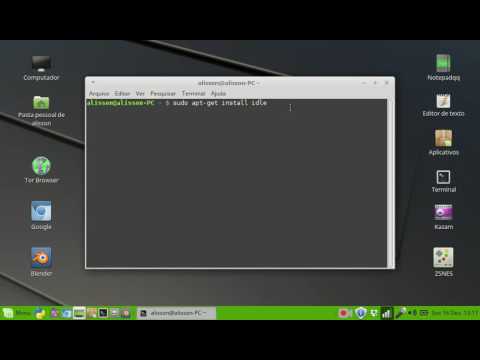 Como Instalar a IDLE python via terminal no Linux Mint