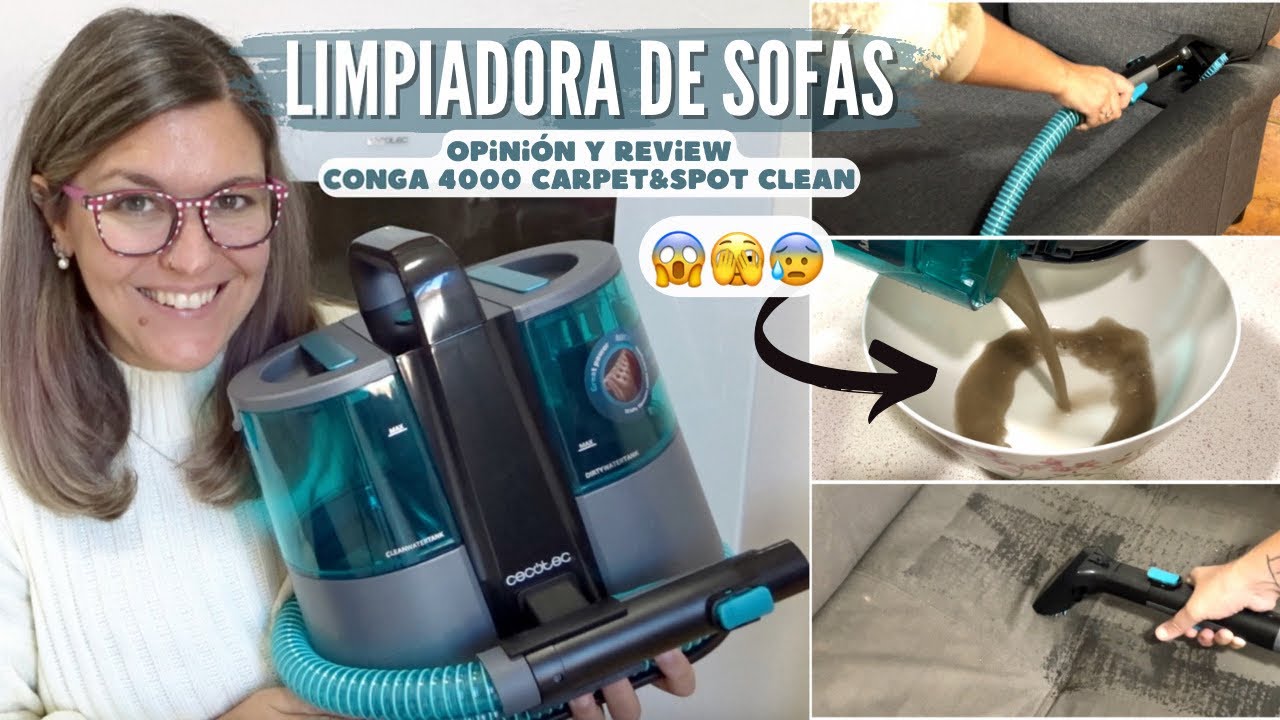 Aspiradora para tapicerías con 2 depósitos y accesorios de limpieza Conga  Carpet&Spot Clean Liberty XL Cecotec