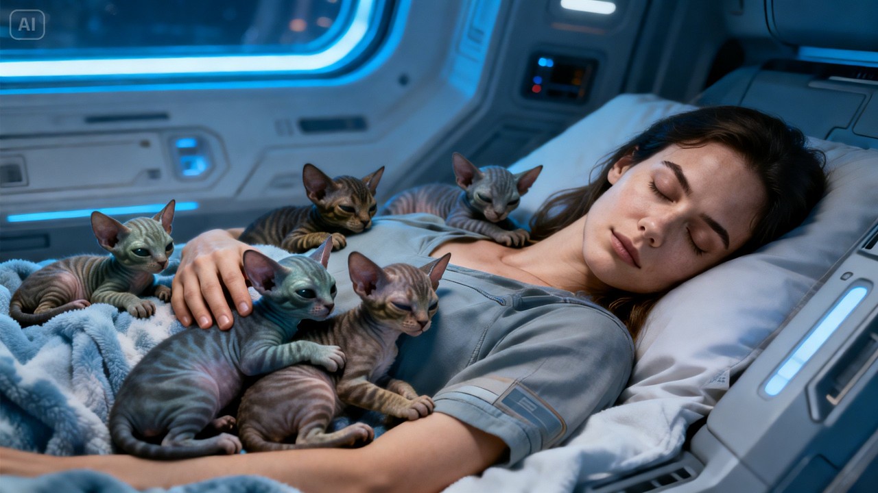 Alone in Their Beds? Not a Chance — The Predator Cubs Located the Human Instead