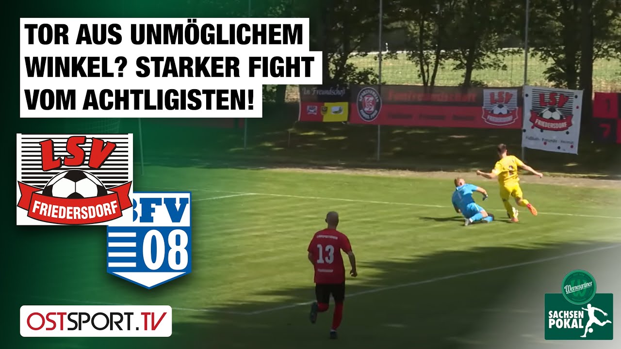 Tor aus UNMÖGLICHEM WINKEL? Starker Fight vom Achtligisten: Friedersdorf - BFV | Sachsenpokal