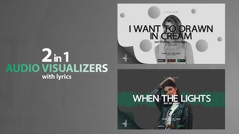 Music Visualizer Modern With Lyrics After Effects Templates