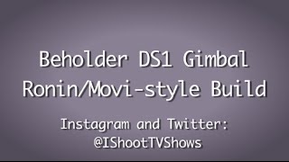Beholder Ds1 Gimbal - Ronin/Movi-Style Build