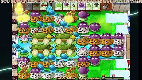 LIVE. Plants Vs.Zombies (SURVIVAL / ENDLESS) 150-200 Flags.LET