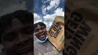 I TRIED WINGSTOP CHICKEN SANDWICHES! #shorts