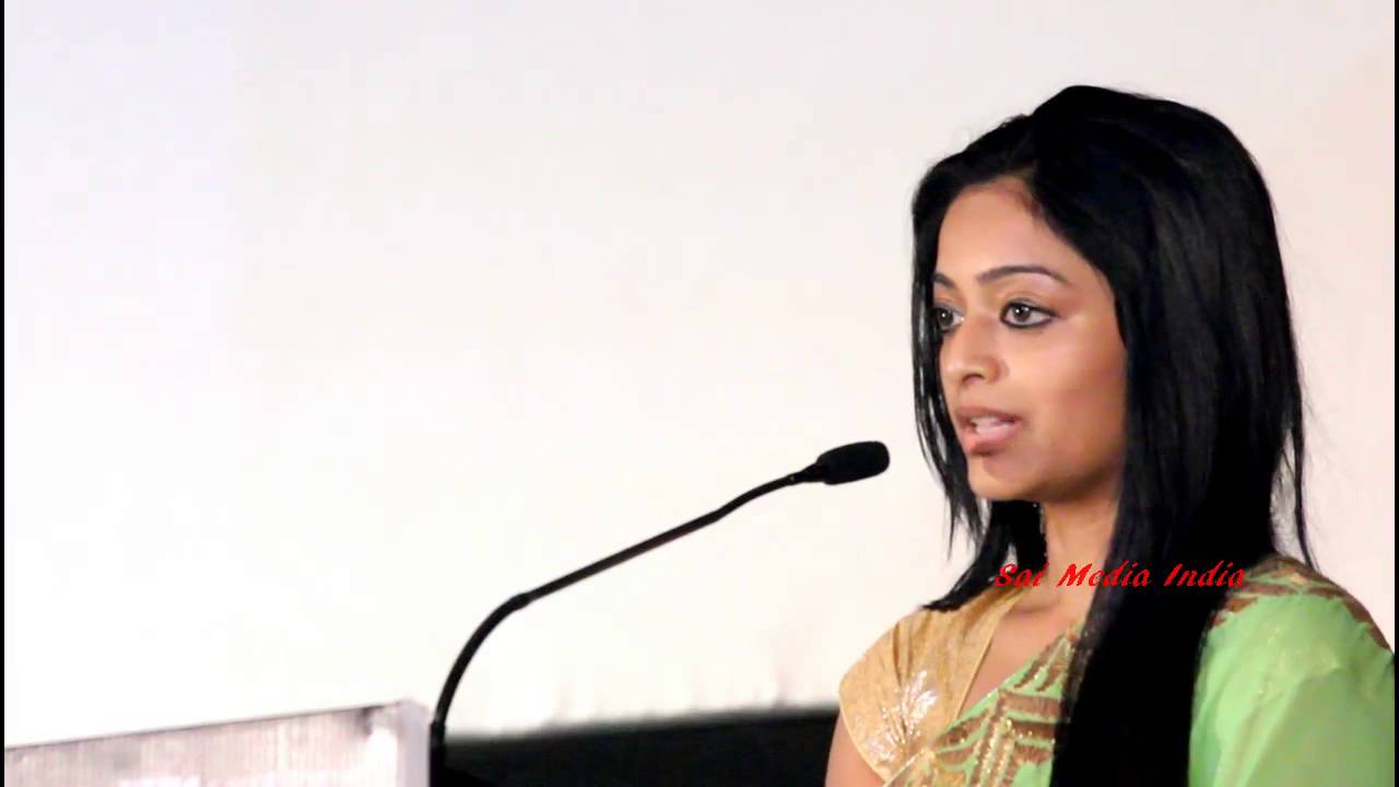 Heroine Janani Iyer speaks at Thegidi Audio Launch