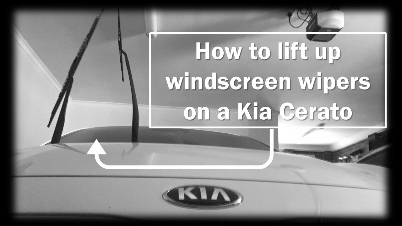 How to Lift Up Windscreen Wipers on a Kia Cerato YouTube