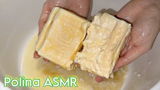 РАЗМОКШЕЕ ХОЗЯЙСТВЕННОЕ МЫЛО 🫧 ГЕЛЬ КАК ТЕСТО 😱😍 ПЛОТНАЯ ПЕНА 🤤 ASMR SOAP RELAX