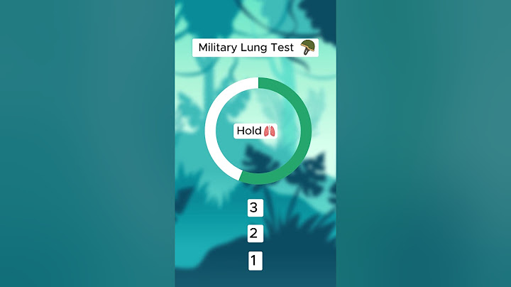 Military Lung Test for Lung Capacity 🪖🫁