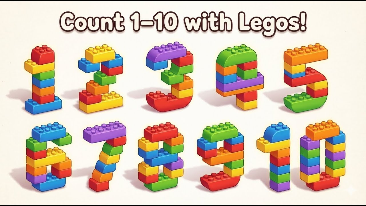 Count 1–10 with Legos | Fun Learning Video for Kids