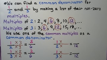5th Grade Math 6.4, Common Denominators & Equivalent Fractions