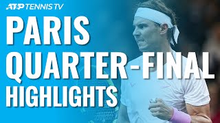 Djokovic & Shapovalov Storm Through; Nadal Ends Tsonga's Run | Paris 2019 Quarter-Final Highlights