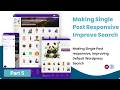 Making Single Post Responsive & Improve Search | Part 5 | PNG Downloading Website in Wordpress