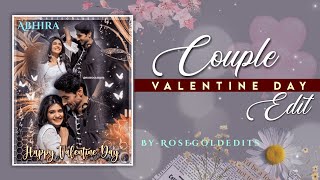 Couple Special Edit for Valentine Day • Simple Couple Edit • Trending picsart editing Tutorial screenshot 1