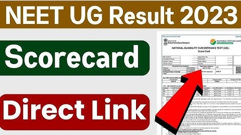 How to download NEET UG Result 2023।। Neet UG Score Card Download kaise karen 2023